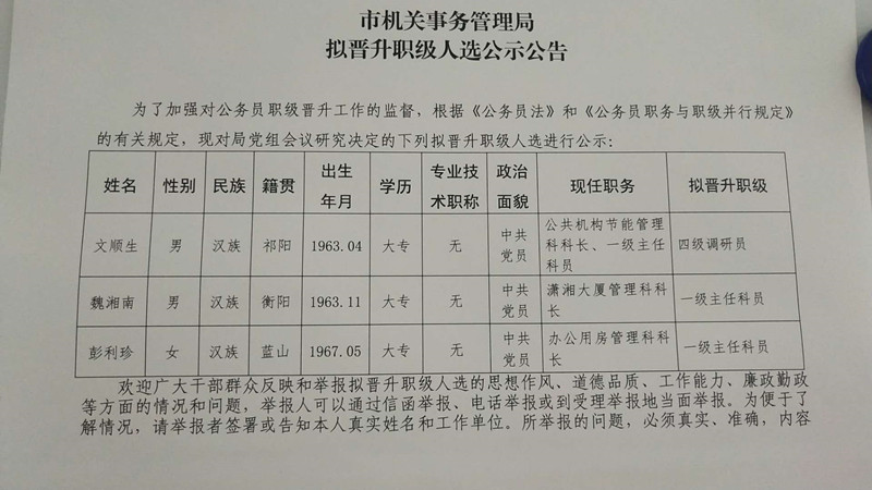 最新永州干部任前公示公告✨