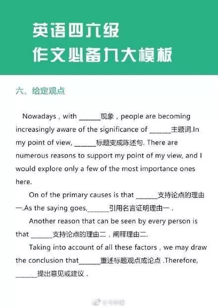 六级作文最新模板及其使用指南
